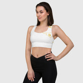 Los Angeles Map Gold Sports Bra