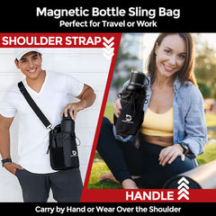 Magnetic Gym Bag for Men and Women – Waterproof Fitness Bag with Bottle Holder
