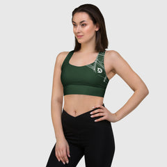 Tokyo Map Green Sports Bra